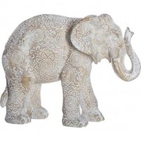Witte olifant in hars